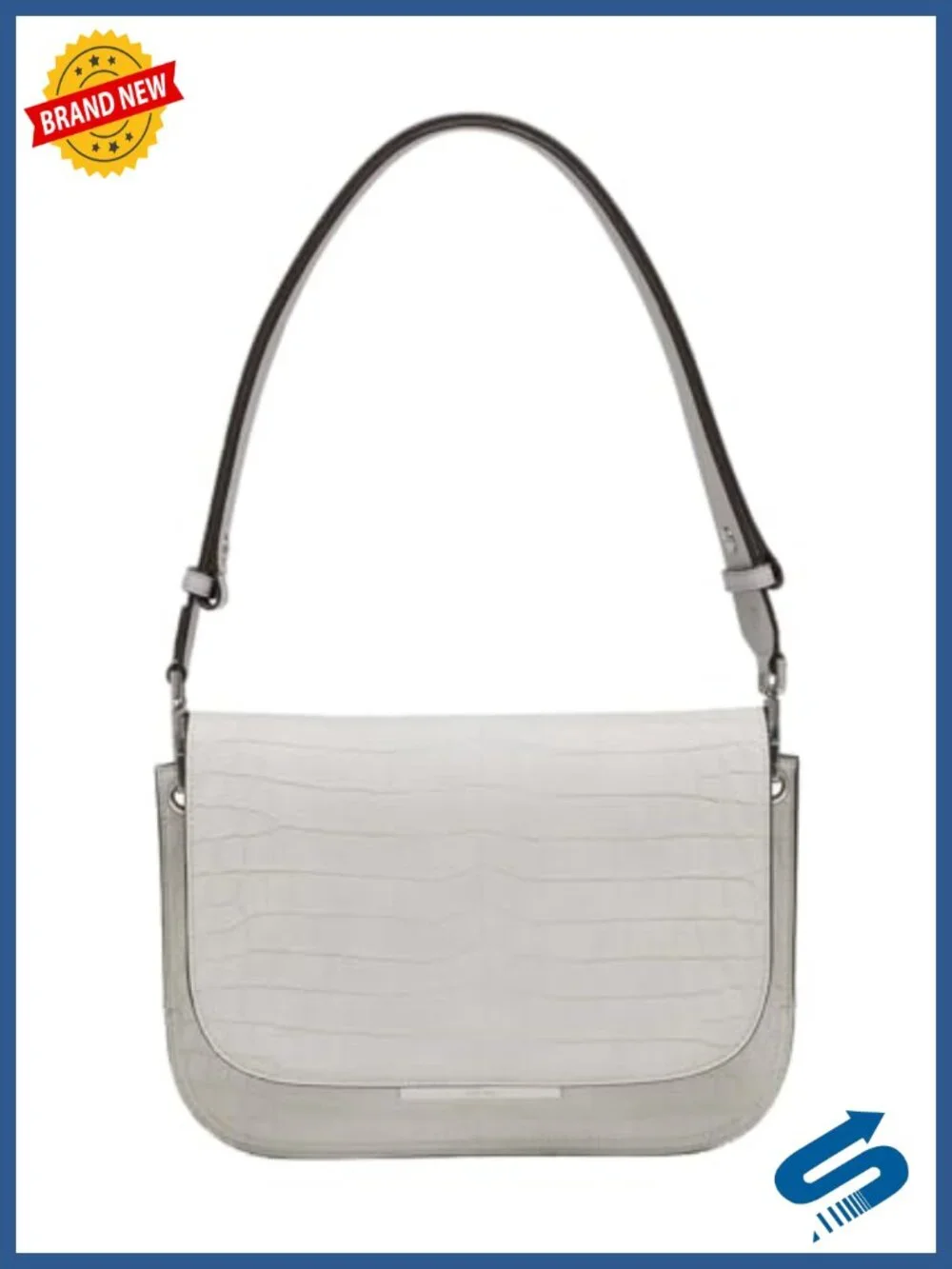 Convertible Crossbody Shoulder Bag Vegan Leather Flap Pocket Sling